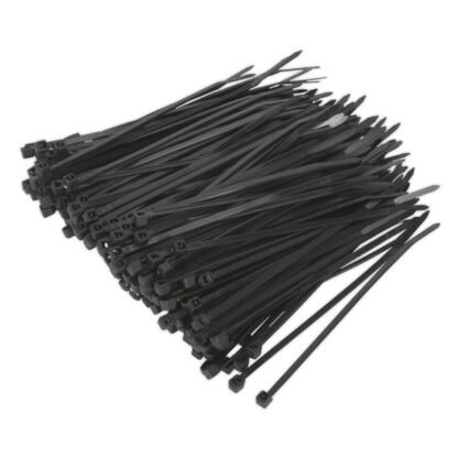 Sealey Cable Tie 100 x 2.5mm, Black - Pack of 200 (5051747880191) CT10025P200