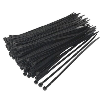 Sealey Cable Tie 200 x 4.8mm, Black - Pack of 100 (5051747879997) CT20048P100