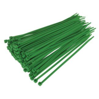 Sealey Cable Tie 200 x 4.4mm, Green - Pack of 100 (5051747880177) CT20048P100G
