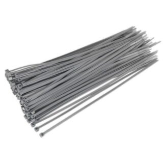 Sealey Cable Tie 300 x 4.4mm, Silver - Pack of 100 (5051747880122) CT30048P100S