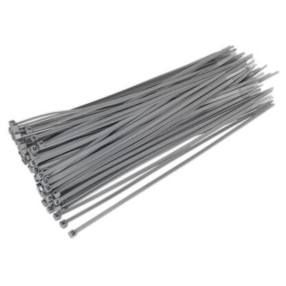 Sealey Cable Tie 300 x 4.4mm, Silver - Pack of 100 (5051747880122) CT30048P100S