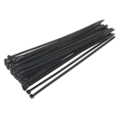 Sealey Cable Tie 350 x 7.6mm, Black - Pack of 50 (5051747880023) CT35076P50