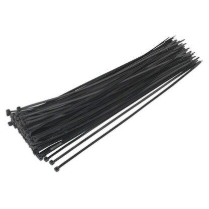 Sealey Cable Tie 380 x 4.8mm, Black - Pack of 100 (5051747880016) CT38048P100