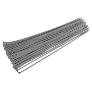 Sealey Cable Tie 380 x 4.4mm, Silver - Pack of 100 (5051747880139) CT38048P100S