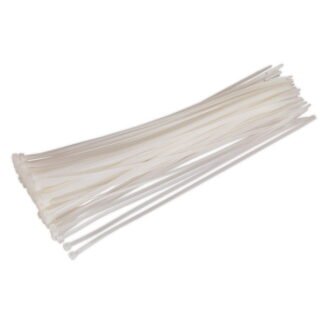 Sealey Cable Tie 380 x 4.8mm, White - Pack of 100 (5051747880085) CT38048P100W