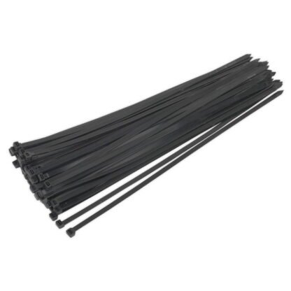Sealey Cable Tie 650 x 12mm, Black - Pack of 50 (5051747880047) CT65012P50