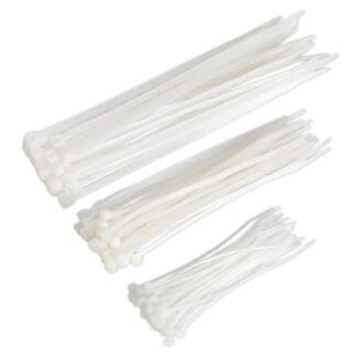 Sealey Cable Tie Assortment, White - Pack of 75 (5051747880269) CT75W