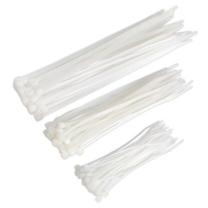 Sealey Cable Tie Assortment, White - Pack of 75 (5051747880269) CT75W