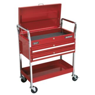 Sealey Superline PRO® Heavy- Duty Trolley with Lockable Top & 2 Drawers 2- Level (5024209929790) CX1042D