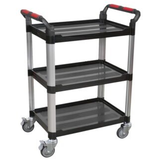 Sealey Composite Workshop Trolley 3- Level/3 Wall (5051747724822) CX309