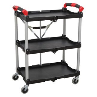 Sealey Folding Workshop Trolley 3- Level (5054511633191) CX314