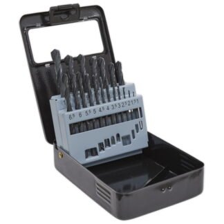 Sealey HSS Roll Forged Drill Bit Set 19pc (5054511001532) DBS19RF