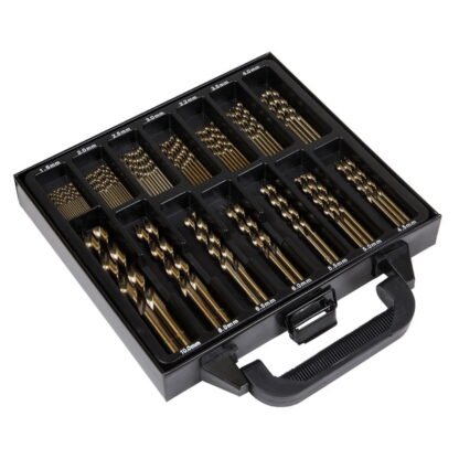 Sealey HSS Cobalt Fully Ground Drill Bit Set 99pc (5054630017445) DBS99CB