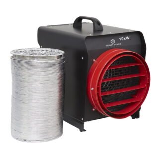 Sealey Industrial Fan Heater with Ducting 10kW (5054630330827) DEH10001