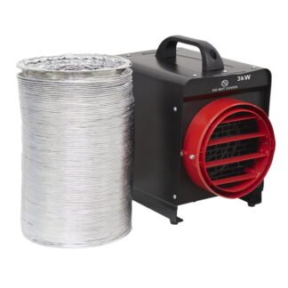 Sealey Industrial Fan Heater with Ducting 3kW (5054630330797) DEH3001