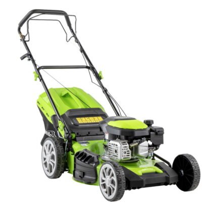 Sealey Dellonda Self- Propelled Petrol Lawnmower Grass Cutter with Height Adjustment & Grass Bag 170cc 20IN /51cm 4- Stroke Engine (5054630460784) DG102