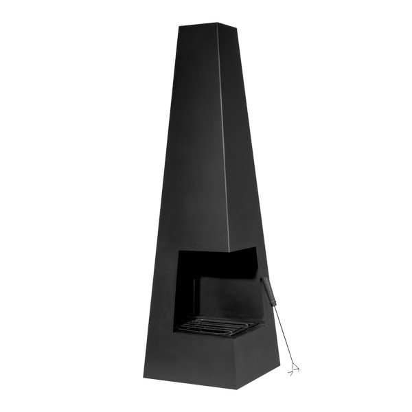 Sealey Dellonda Chiminea, Wood Burner, Heater for Outdoors W45cm x H150cm - Black Steel (5054630015274) DG105