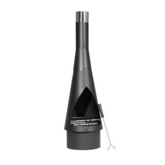 Sealey Dellonda Outdoor Chiminea, Fireplace, Fire Pit, Heater, Durable, Black Steel (5054630016561) DG109