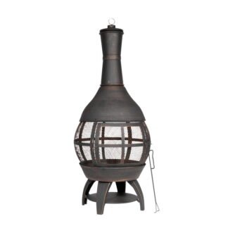 Sealey Dellonda Deluxe 360° Chiminea/Fire Pit/Outdoor Heater - Antique Bronze Finish - DG112 (5054630024825) DG112