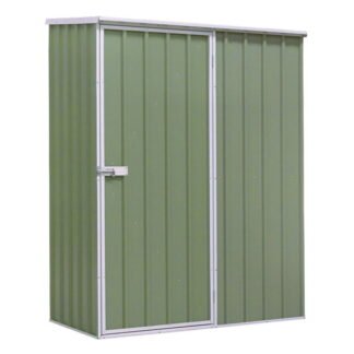 Sealey Dellonda Galvanized Steel Storage Shed with Pent Style Roof 150 x 80 x 190cm - Green (5054630040269) DG113