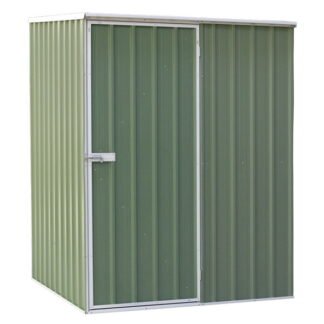Sealey Dellonda Galvanized Steel Storage Shed with Pent Style Roof 151 x 151 x 200cm - Green (5054630040450) DG114