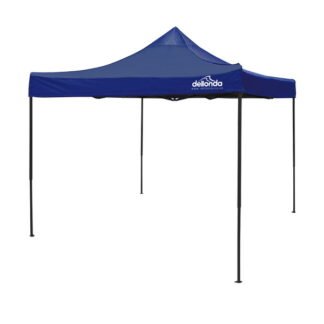 Sealey Dellonda Premium 3 x 3m Pop- Up Gazebo, PVC Coated, Water- Resistant Fabric, Supplied with Carry Bag, Rope, Stakes & Weight Bags - Blue Canopy (5054630076824) DG131