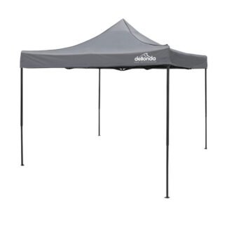 Sealey Dellonda Premium 3 x 3m Pop- Up Gazebo, PVC Coated, Water- Resistant Fabric, Supplied with Carry Bag, Rope, Stakes & Weight Bags - Grey Canopy (5054630076893) DG133