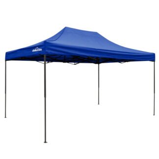 Sealey Dellonda Premium 3 x 4.5m Pop- Up Gazebo, Heavy Duty, PVC Coated, Water- Resistant Fabric, Supplied with Carry Bag, Rope, Stakes & Weight Bags - Blue Canopy (5054630077074) DG135