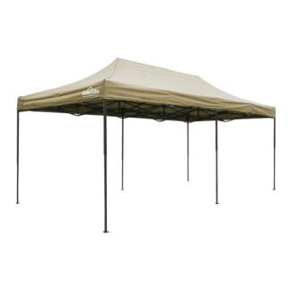 Sealey Dellonda Premium 3x6m Pop- Up Gazebo, Heavy Duty, PVC Coated, Water- Resistant Fabric Supplied with Carry Bag, Rope, Stakes & Weight Bags - Beige Canopy (5054630077241) DG138