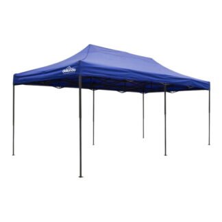 Sealey Dellonda Premium 3x6m Pop- Up Gazebo, Heavy Duty, PVC Coated, Water- Resistant Fabric, Supplied with Carry Bag, Rope, Stakes & Weight Bags - Blue Canopy (5054630077456) DG139