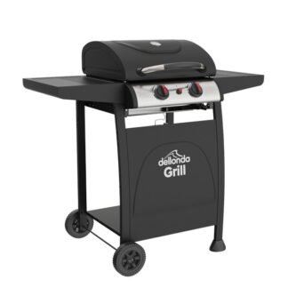 Sealey Dellonda 2 Burner Gas BBQ Grill with Piezo Ignition & Thermometer (5054511798487) DG13