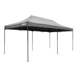 Sealey Dellonda Premium 3x6m Pop- Up Gazebo, Heavy Duty, PVC Coated, Water- Resistant Fabric, Supplied with Carry Bag, Rope, Stakes & Weight Bags - Grey Canopy (5054630077654) DG141