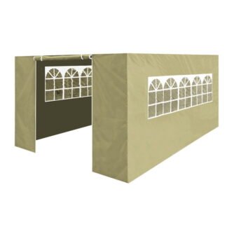 Sealey Dellonda Premium Side Walls/Doors/Windows for Gazebo/Marquee, Fits 3 x 4.5m Models - Beige (5054630075148) DG150