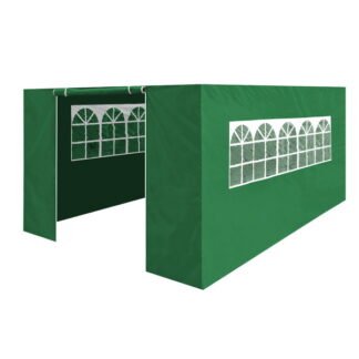 Sealey Dellonda Premium Side Walls/Doors/Windows for Gazebo/Marquee, Fits 3 x 4.5m Models - Dark Green (5054630075209) DG152