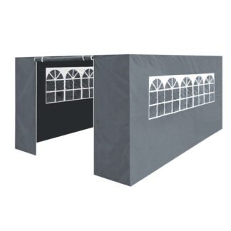 Sealey Dellonda Premium Side Walls/Doors/Windows for Gazebo/Marquee, Fits 3 x 4.5m Models - Grey (5054630075490) DG153