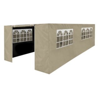 Sealey Dellonda Premium Side Walls/Doors/Windows for Gazebo/Marquee, Fits 3 x 6m Models - Beige (5054630075704) DG154