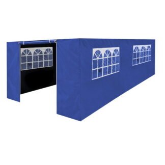 Sealey Dellonda Premium Side Walls/Doors/Windows for Gazebo/Marquee, Fits 3 x 6m Models - Blue (5054630075759) DG155