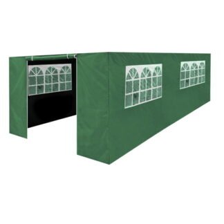 Sealey Dellonda Premium Side Walls/Doors/Windows for Gazebo/Marquee, Fits 3 x 6m Models - Dark Green (5054630075780) DG156