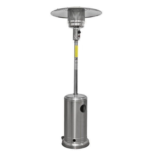 Sealey Dellonda Outdoor Garden Gas Patio Heater 13kW Commercial & Domestic Use, Stainless Steel (5054630396533) DG2
