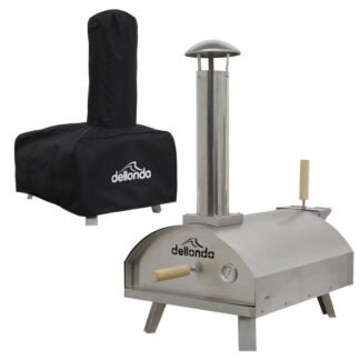 Sealey Dellonda Wood- Fired Pizza Oven, Pizza Peel & Cover 14IN - Stainless Steel (5056514603928) DG219