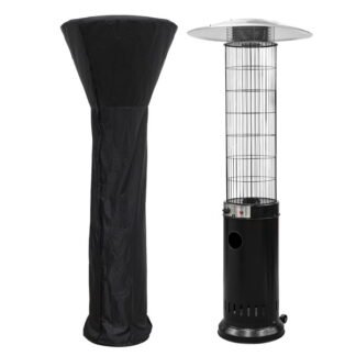 Sealey Dellonda Gas Patio Heater 13kW for Commercial & Domestic Use, Black, Supplied with Water- Resistant Cover (5056514603997) DG226