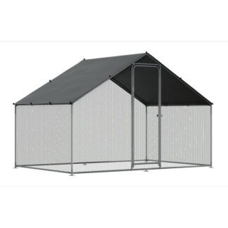 Sealey Dellonda Walk- In Galvanized Steel Chicken Run with Roof Cover & PVC Coated Chicken Wire (5054630436734) DG278