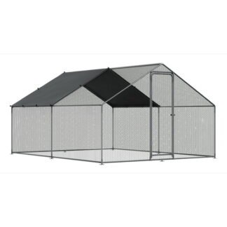 Sealey Dellonda Walk- In Galvanized Steel Chicken Run with Roof Cover & PVC Coated Chicken Wire (5054630436758) DG279