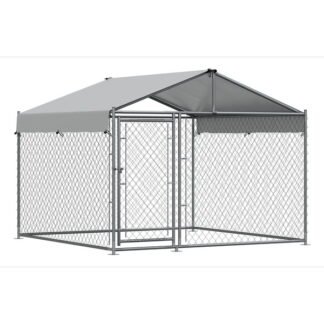 Sealey Dellonda Galvanised Steel Dog Kennel with Roof Cover & Chain Link Fencing (5054630436765) DG281