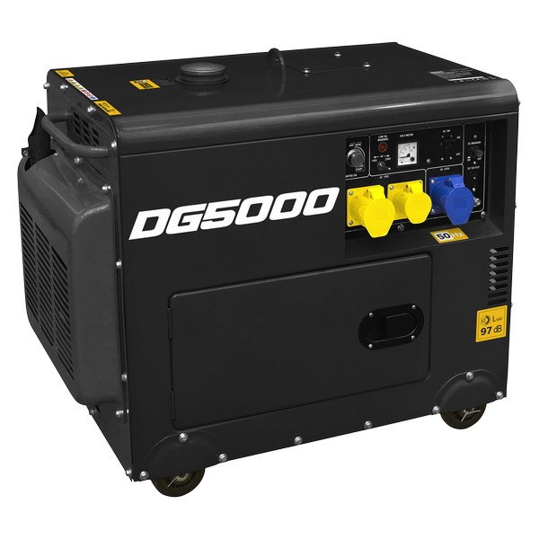Sealey 5000W Generator 4- Stroke Engine 110/230V (5054630269189) DG5000