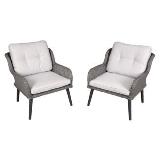 Sealey Dellonda Buxton Rattan Wicker Outdoor Chair Set 2pc (5054511970890) DG79