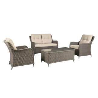 Sealey Dellonda Chester Rattan Wicker Outdoor Lounge Set 4pc (5054511988505) DG87