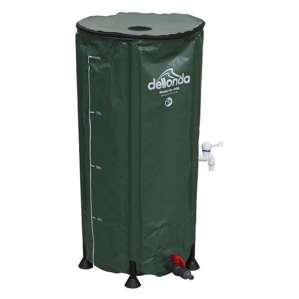 Sealey Dellonda Collapsible PVC Garden Water Butt with Zipped Lid & Drain Tap 100L (5054511603651) DG8