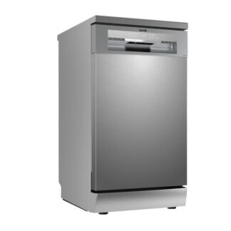 Sealey Baridi Slimline Freestanding Dishwasher 45cm Wide 10 Place Settings - Silver (5056514610872) DH166