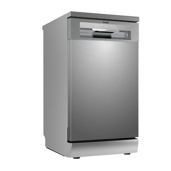 Sealey Baridi Slimline Freestanding Dishwasher 45cm Wide 10 Place Settings - Silver (5056514610872) DH166
